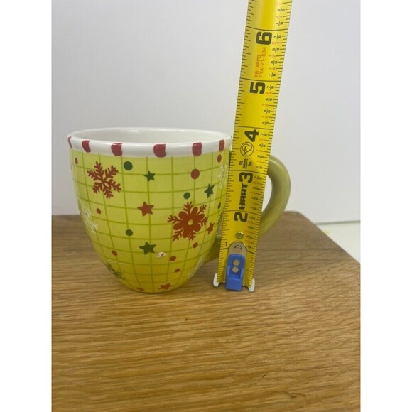 World Market 3D Surprise Tree Inside Checked Snowflake Christmas Holiday Mug - Picture 10 of 11